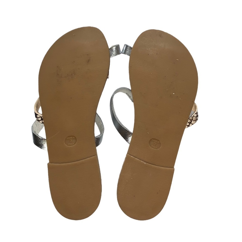 New Steve Madden Claustrophobic Toe Slide Sandal Snake Print Made in Italy SZ 7 - Picture 4 of 11